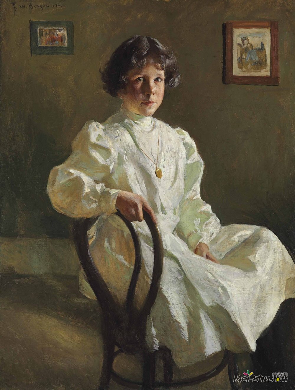 弗兰克 W · 本森(Frank W. Benson)高清作品《苏画像》