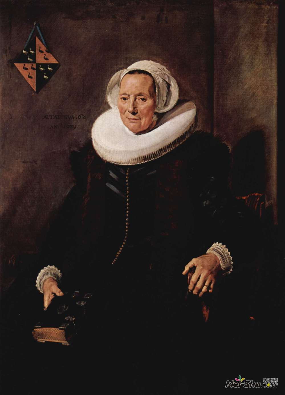 弗朗斯·哈尔斯(Frans Hals)高清作品《Maritge Voogt Claesdr》