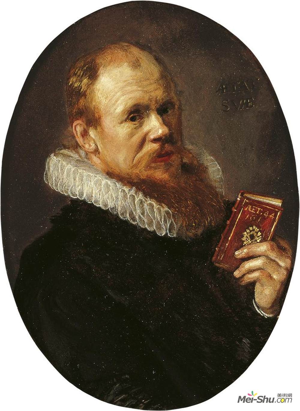 弗朗斯·哈尔斯(Frans Hals)高清作品《Portrait of Theodorus Schrevelius》