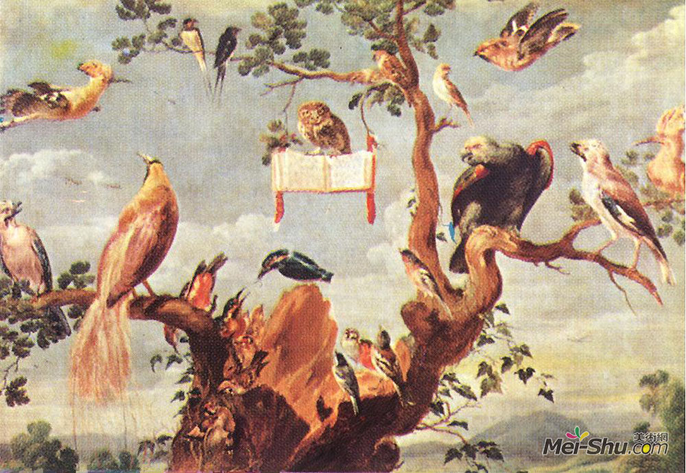 弗朗斯·斯奈德斯(Frans Snyders)高清作品《鸟类音乐会》