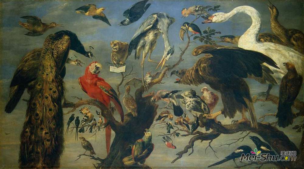 弗朗斯·斯奈德斯(Frans Snyders)高清作品《鸟儿的音乐会》