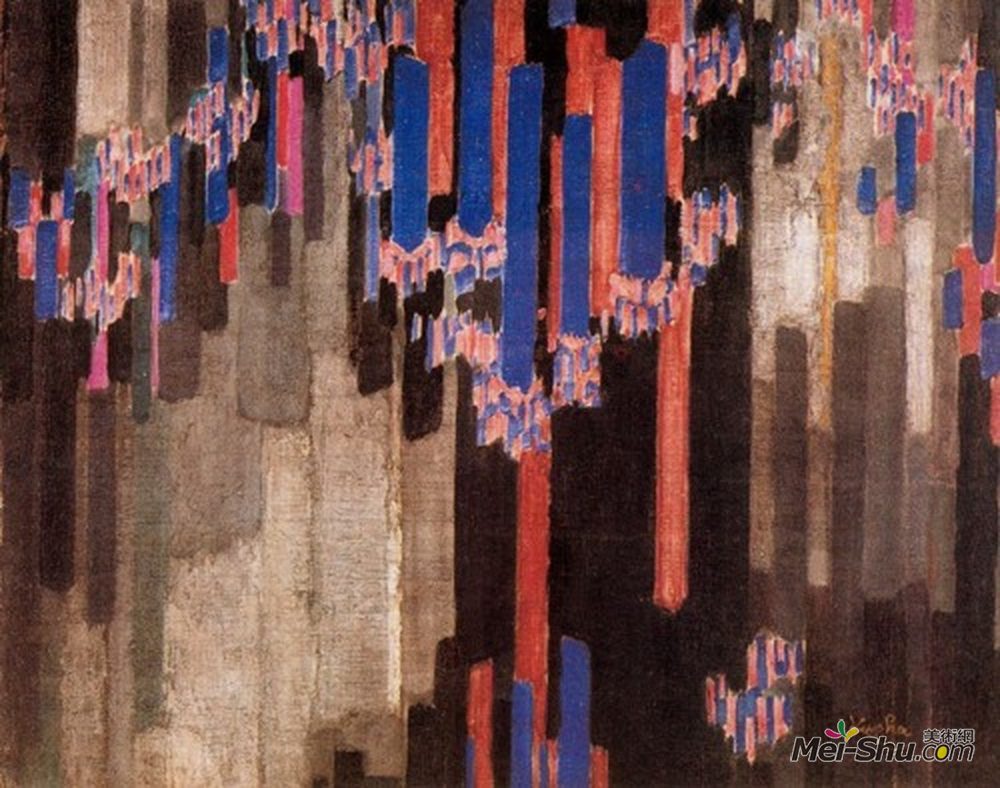 弗朗齐歇克·库普卡(Frantisek Kupka)高清作品《垂直垂线》