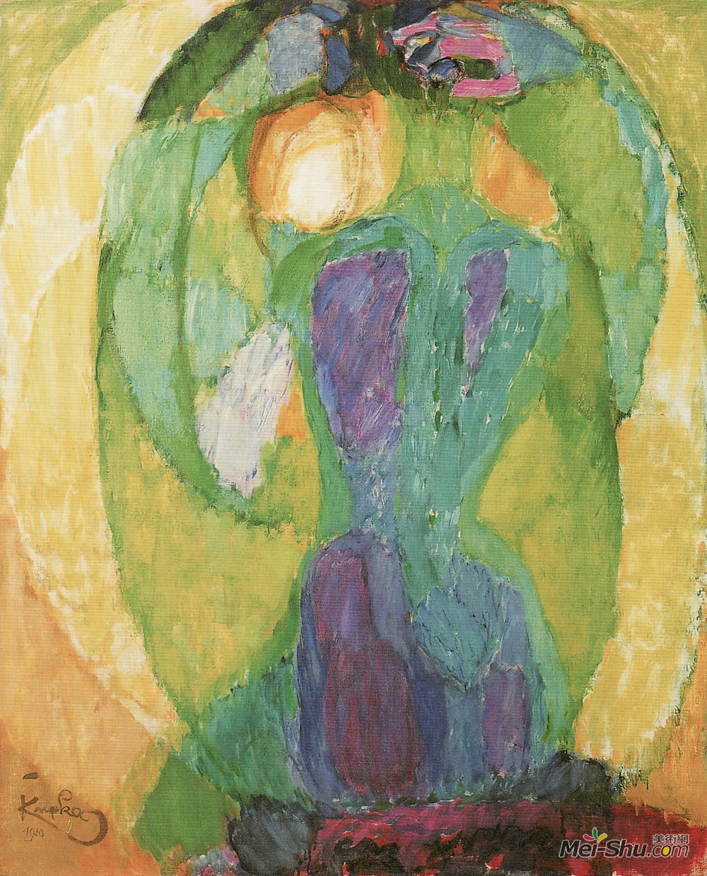 弗朗齐歇克·库普卡(Frantisek Kupka)高清作品《椭圆镜》