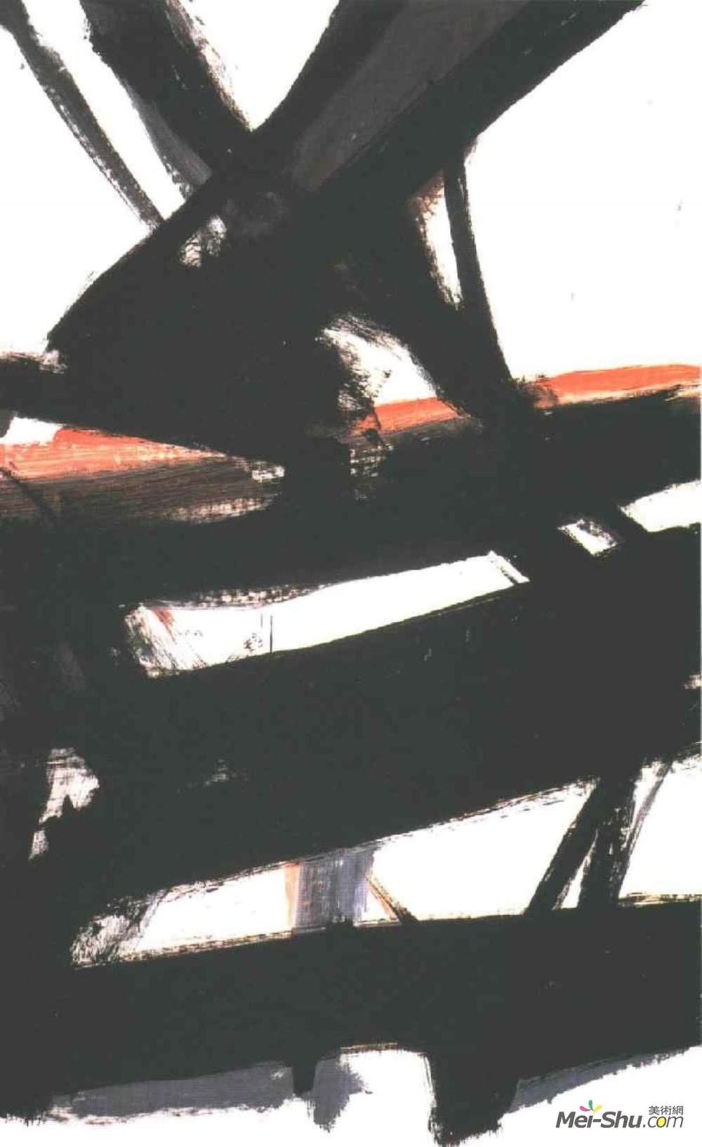 弗兰茨·克莱恩(Franz Kline)高清作品《水平锈病》