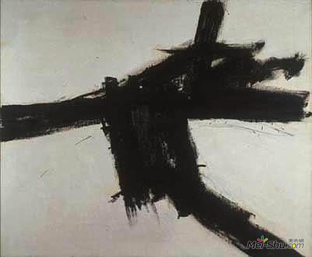 弗兰茨·克莱恩(Franz Kline)高清作品《扶壁》