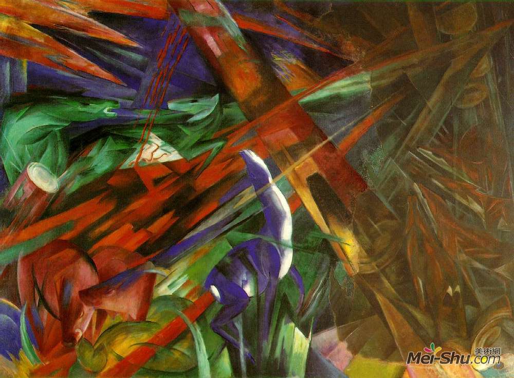 弗朗茨·马克(Franz Marc)高清作品《动物的命运》