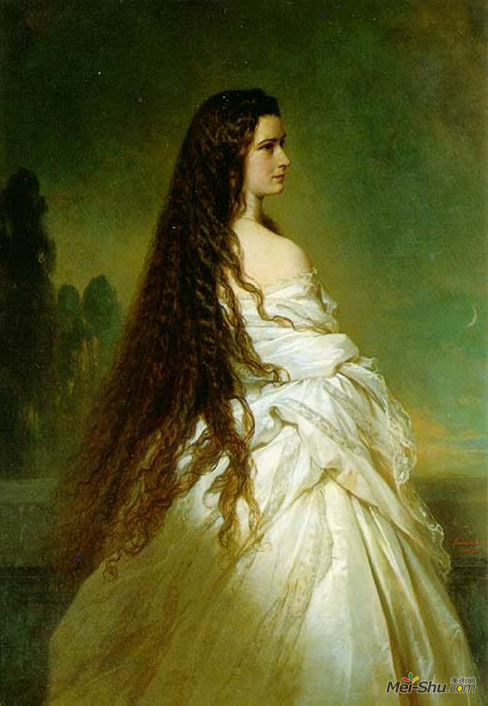 弗兰兹-温特豪德(Franz Xaver Winterhalter)高清作品《伊丽莎白皇后冯和amp?sterreich》