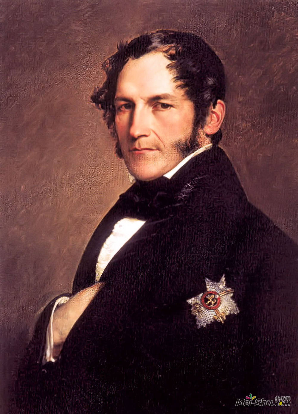 弗兰兹-温特豪德(Franz Xaver Winterhalter)高清作品《利奥波德一世》