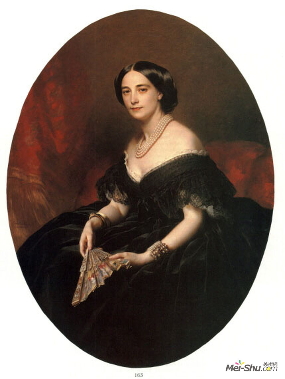 弗兰兹-温特豪德(Franz Xaver Winterhalter)高清作品《淑女画像》