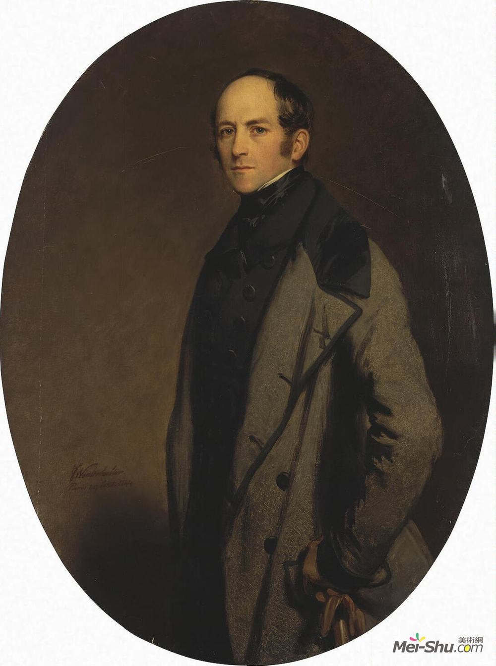 弗兰兹-温特豪德(Franz Xaver Winterhalter)高清作品《Portrait of Count Alexei Bobrinsky》