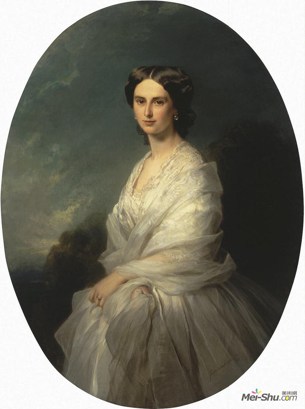 弗兰兹-温特豪德(Franz Xaver Winterhalter)高清作品《索菲亚博布林斯卡亚》