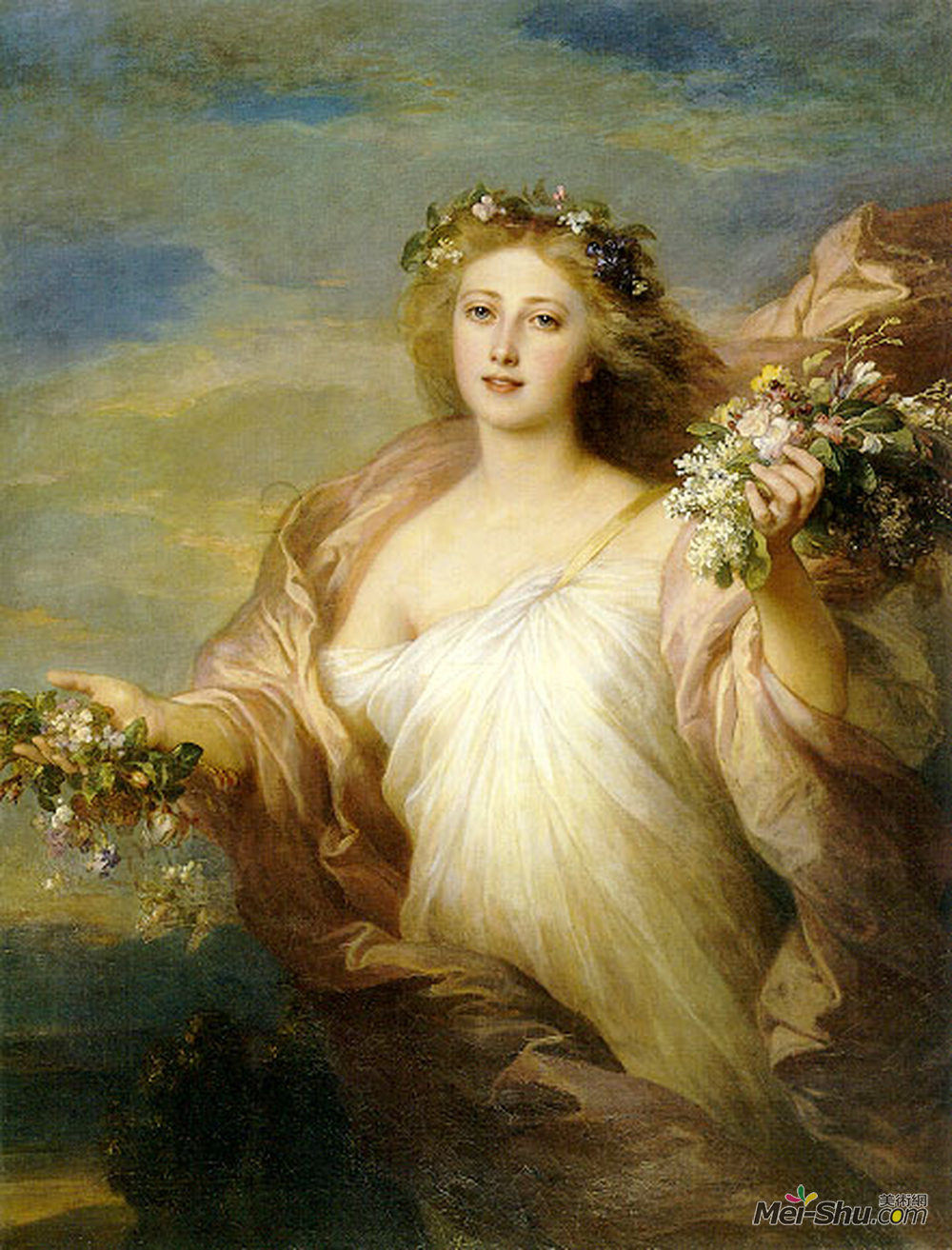 弗兰兹-温特豪德(Franz Xaver Winterhalter)高清作品《春天》