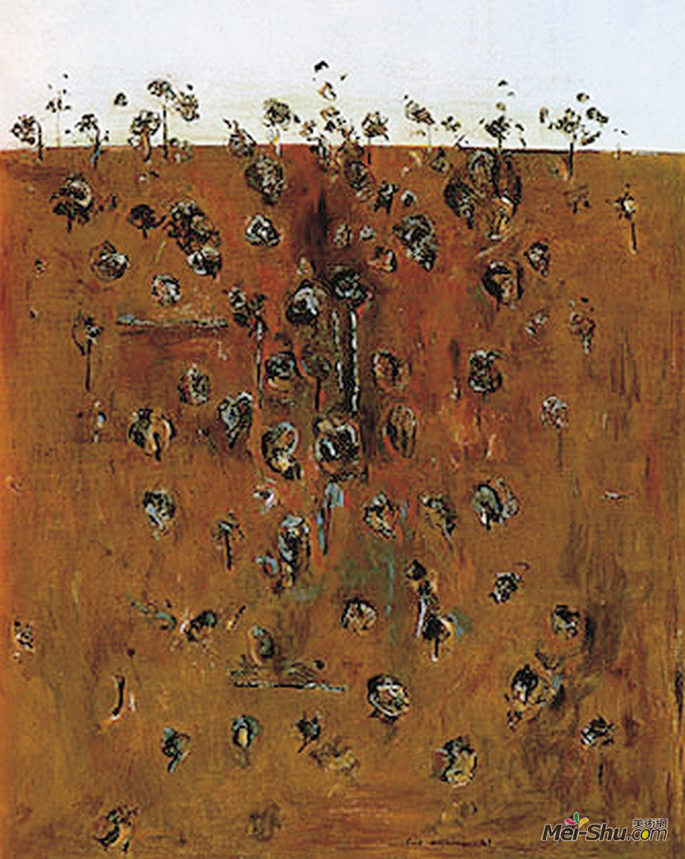 弗莱德.威廉姆斯(Fred Williams)高清作品《Upwey Landscape II》