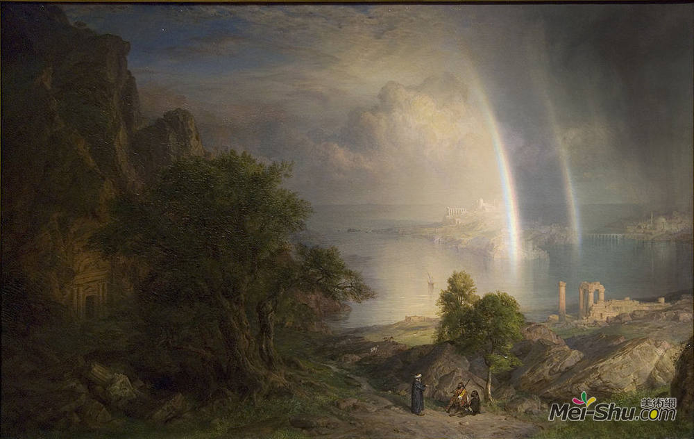 弗雷德里克·埃德温·丘奇(Frederic Edwin Church)高清作品《爱琴海》