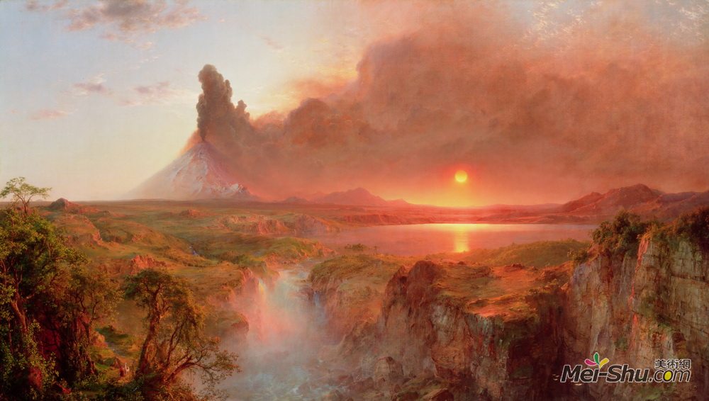 弗雷德里克·埃德温·丘奇(Frederic Edwin Church)高清作品《科托帕希》