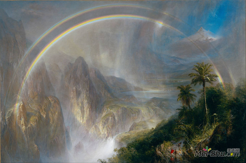 弗雷德里克·埃德温·丘奇(Frederic Edwin Church)高清作品《热带雨季》