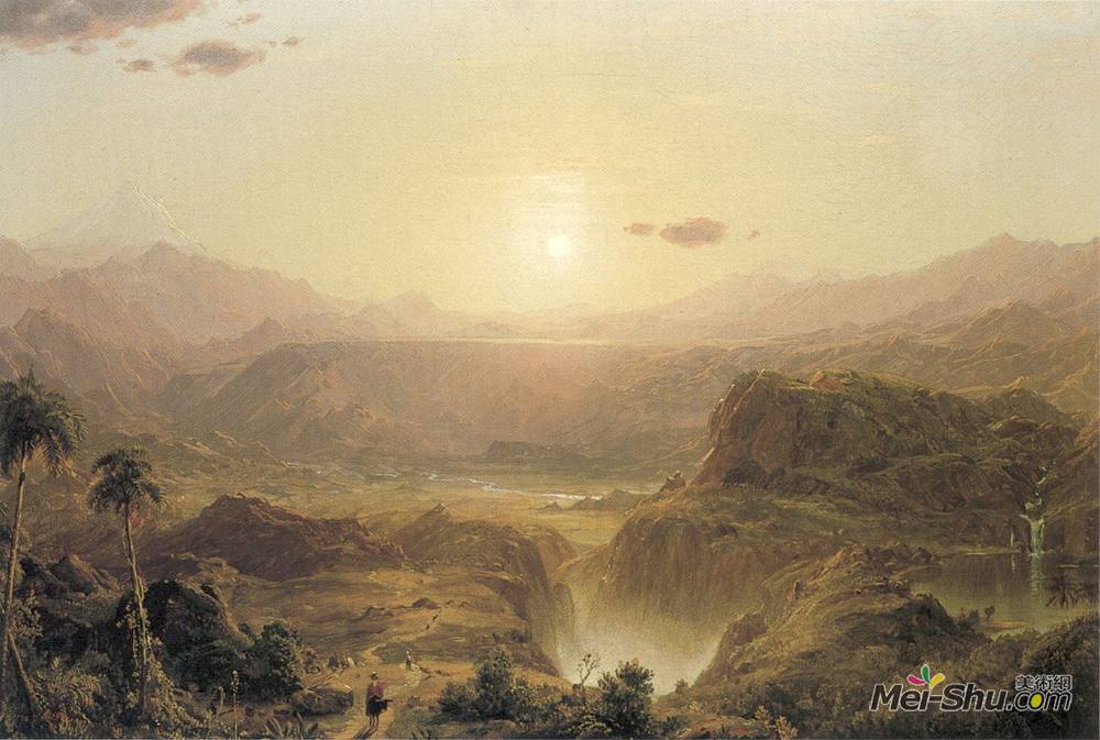 弗雷德里克·埃德温·丘奇(Frederic Edwin Church)高清作品《厄瓜多尔的安第斯山》