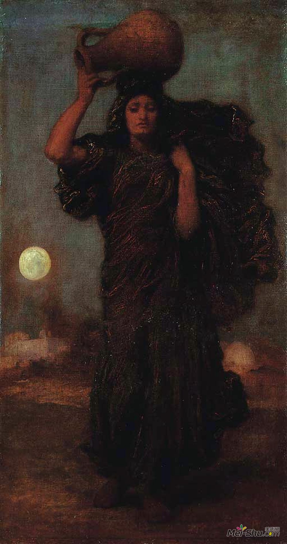 洛尔德·弗雷德里克·莱顿(Frederic Leighton)高清作品《尼罗河女人》