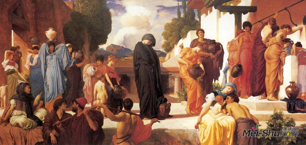 洛尔德·弗雷德里克·莱顿(Frederic Leighton)高清作品《被俘获的安德洛玛刻》