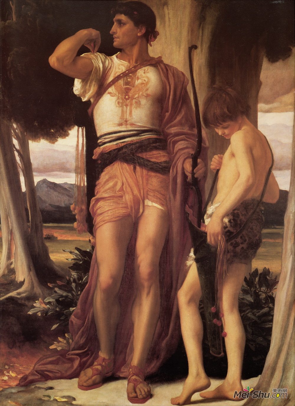 洛尔德·弗雷德里克·莱顿(Frederic Leighton)高清作品《乔纳森对戴维的象征》