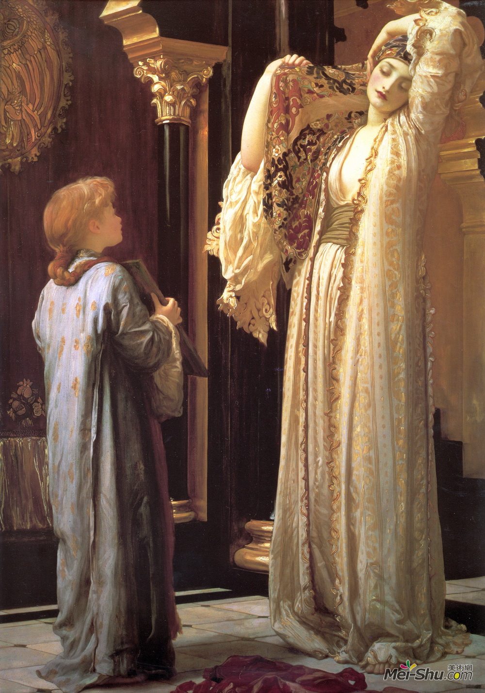 洛尔德·弗雷德里克·莱顿(Frederic Leighton)高清作品《后宫之光》