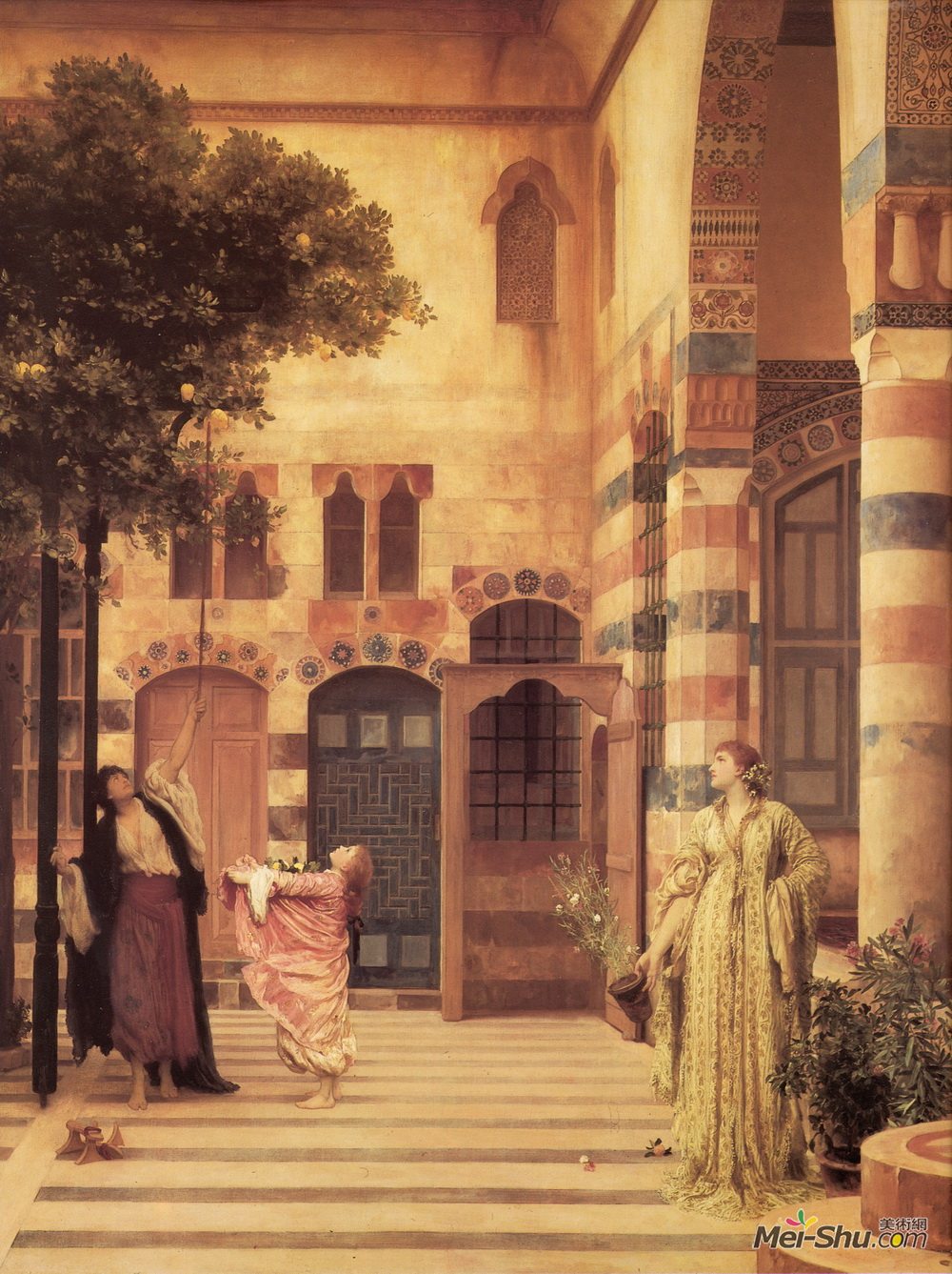 洛尔德·弗雷德里克·莱顿(Frederic Leighton)高清作品《旧大马士革》