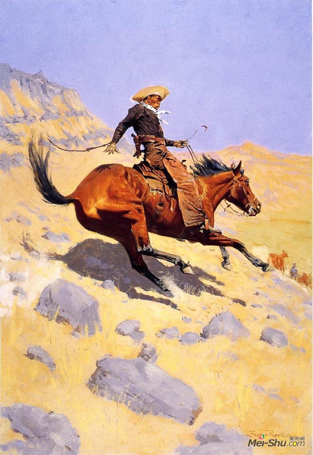费雷德里克·雷明顿(Frederic Remington)高清作品《牛仔》