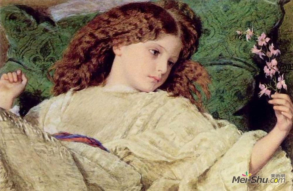 腓特烈·威廉·伯顿(Frederick William Burton)高清作品《梦想》
