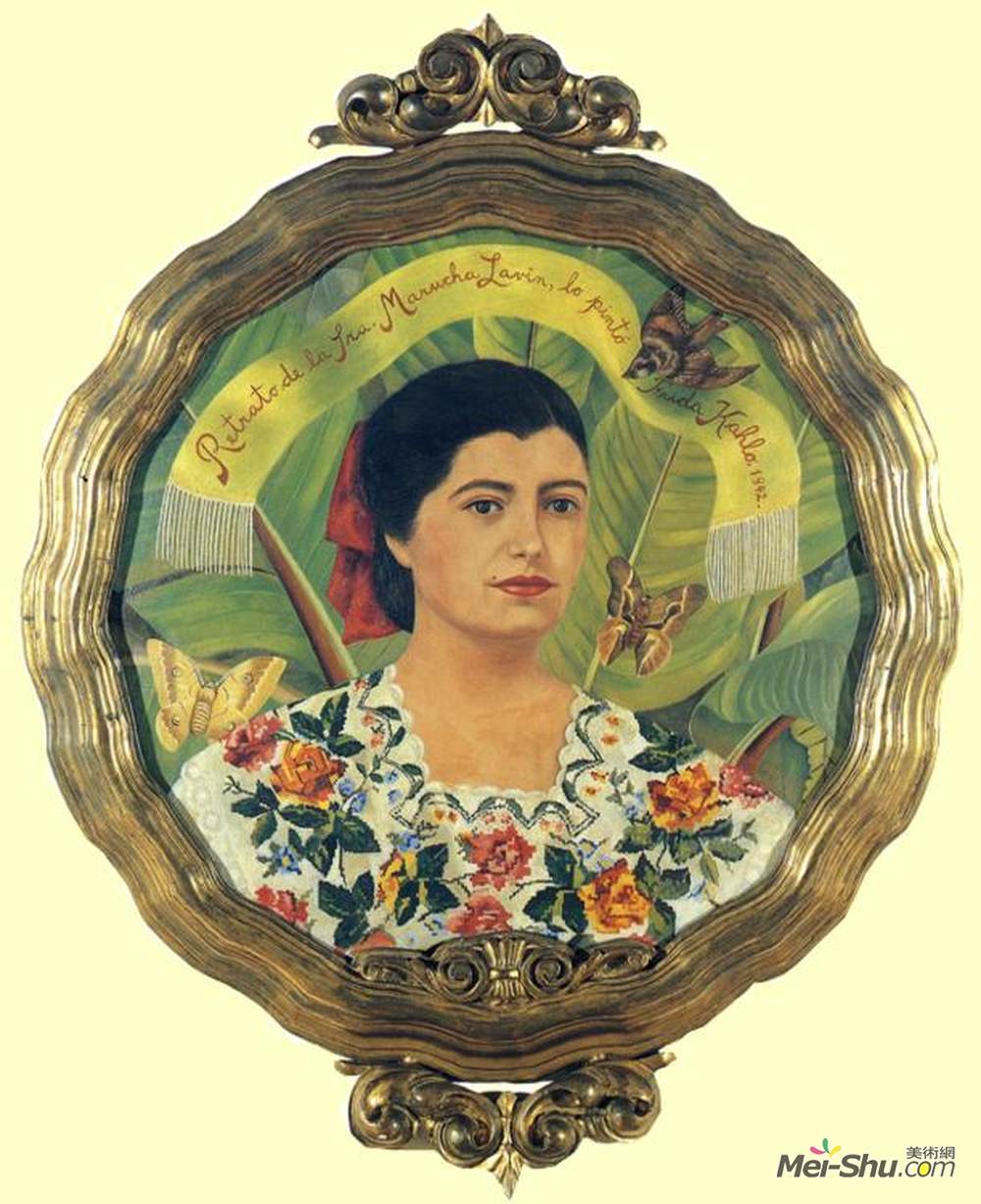 弗里达·卡洛(Frida Kahlo)高清作品《Portrait of Marucha Lavin》