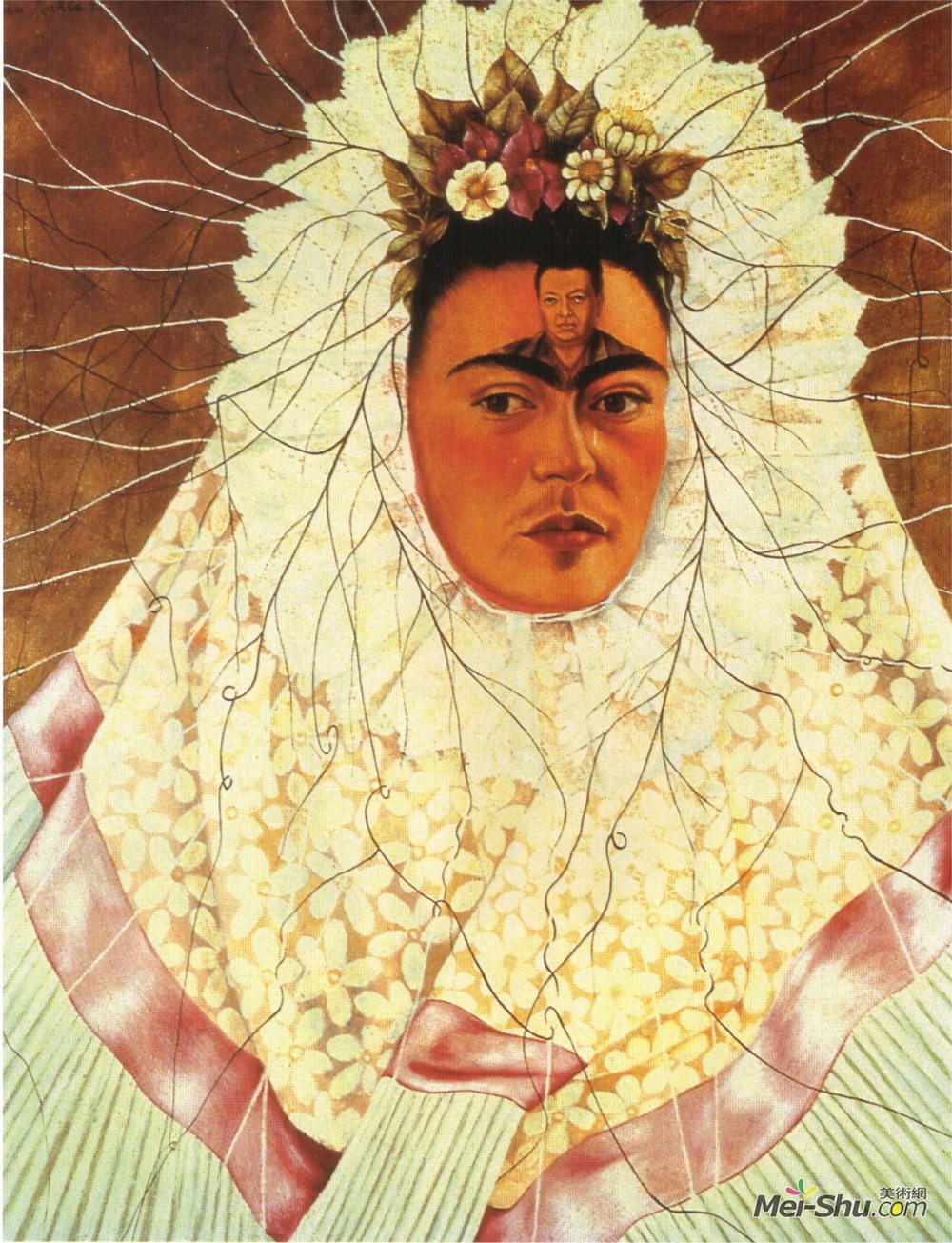 弗里达·卡洛(Frida Kahlo)高清作品《作为Tehuana的自画像》