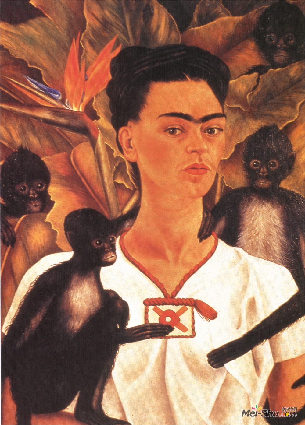 弗里达·卡洛(Frida Kahlo)高清作品《猴子自画像》