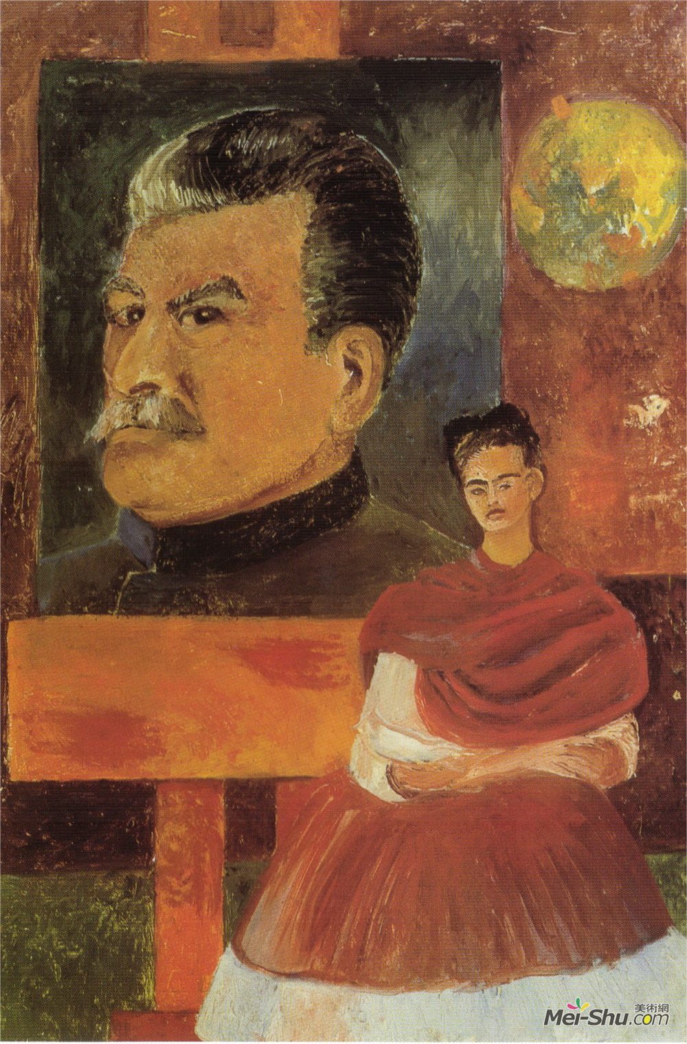 弗里达·卡洛(Frida Kahlo)高清作品《斯大林的自画像》