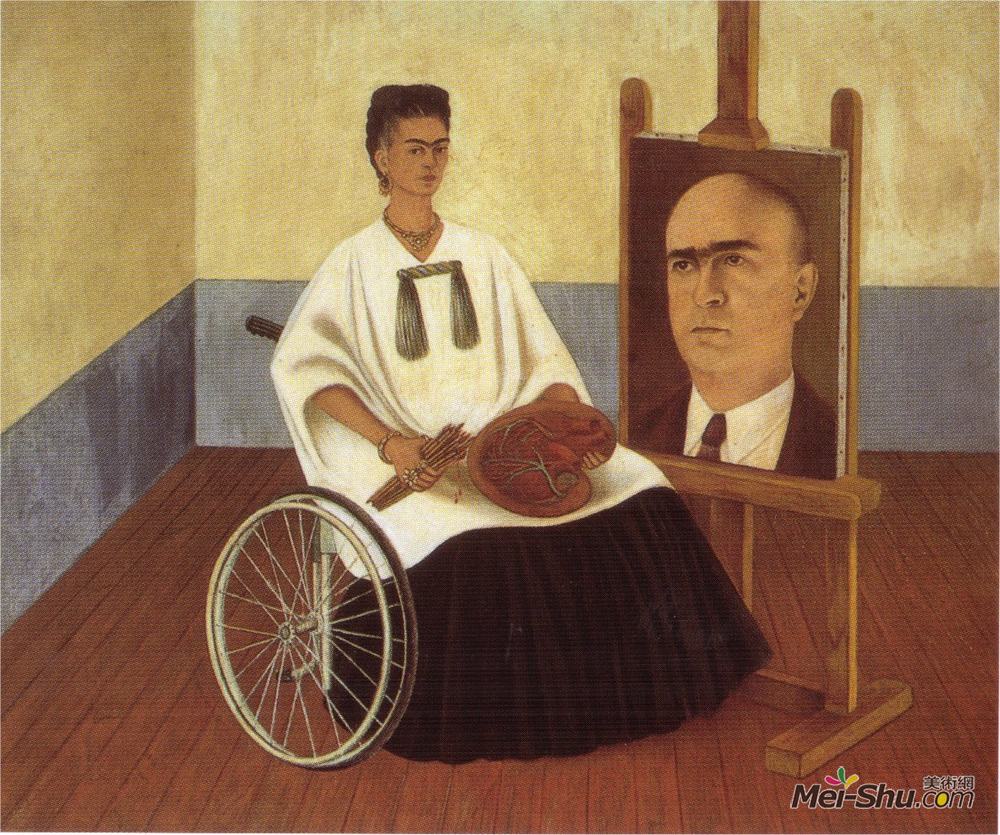 弗里达·卡洛(Frida Kahlo)高清作品《与肖尔医生的肖像自画像》