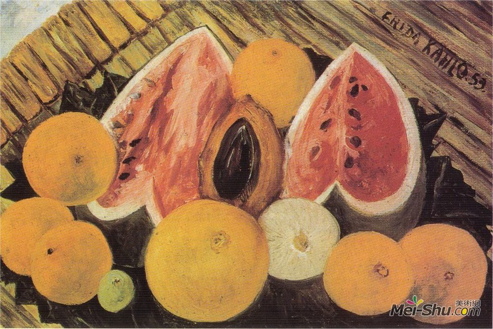 弗里达·卡洛(Frida Kahlo)高清作品《西瓜静物》