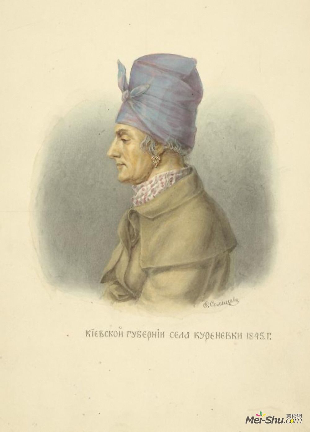 费奥多尔·索伦采夫(Fyodor Solntsev)高清作品《Kiev province from village Kurenevka》