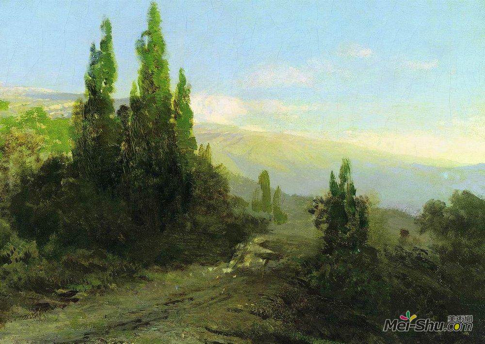 费奥多尔·瓦西里耶夫(Fyodor Vasilyev)高清作品《克里米亚之夜》