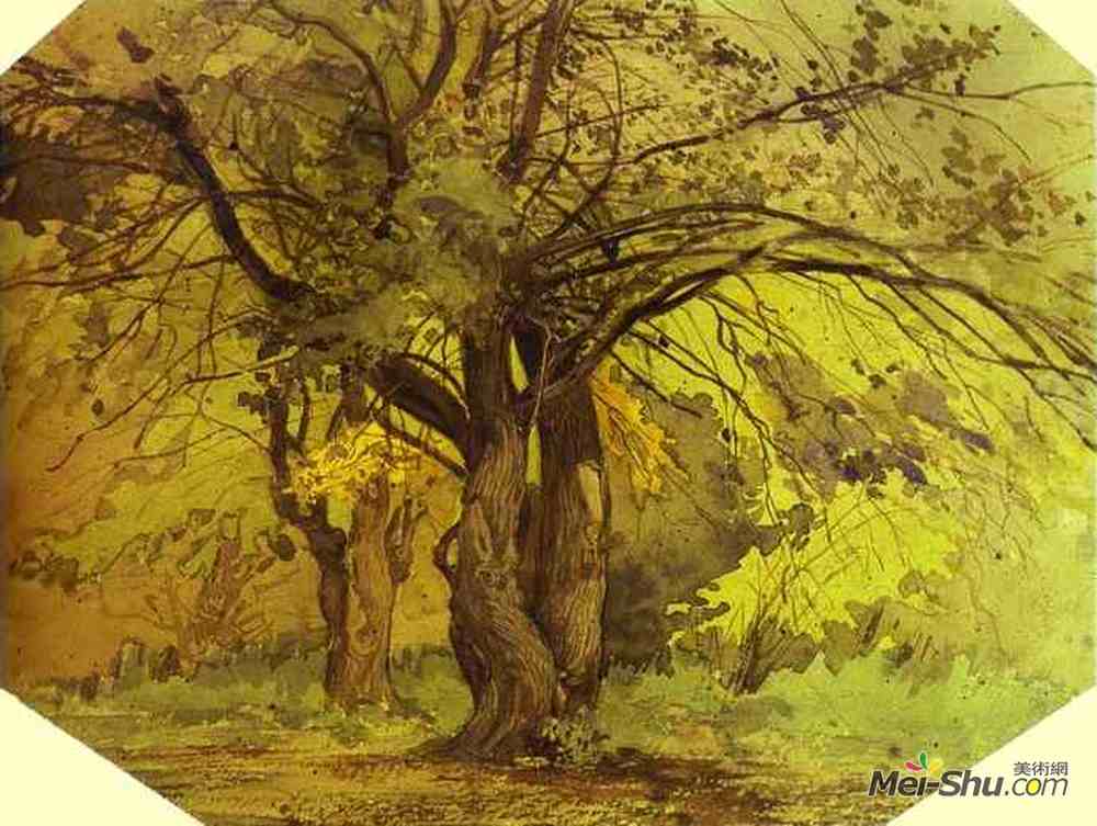 费奥多尔·瓦西里耶夫(Fyodor Vasilyev)高清作品《树》