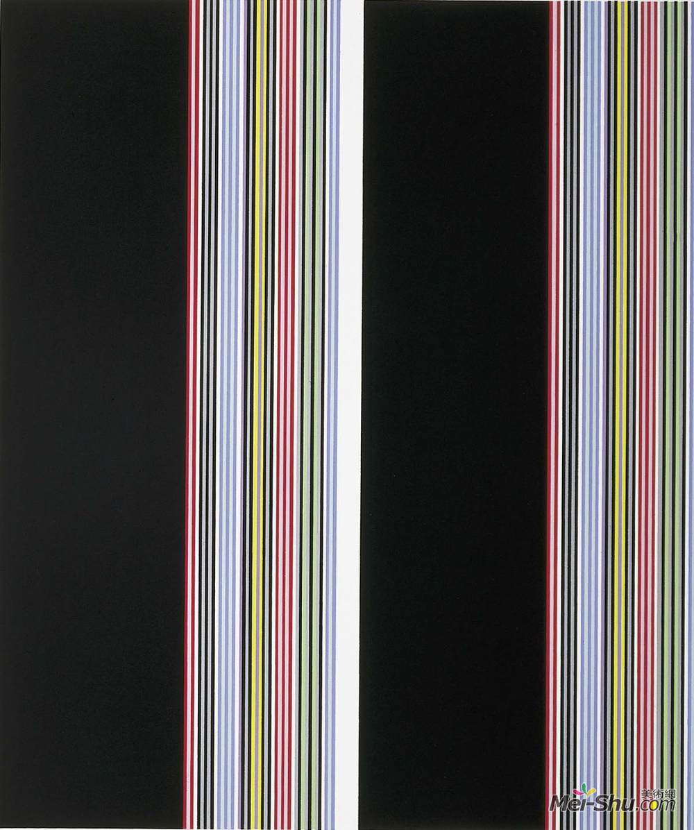 基因戴维斯(Gene Davis)高清作品《史密森居民协会计划1985（第二十周年纪念）》
