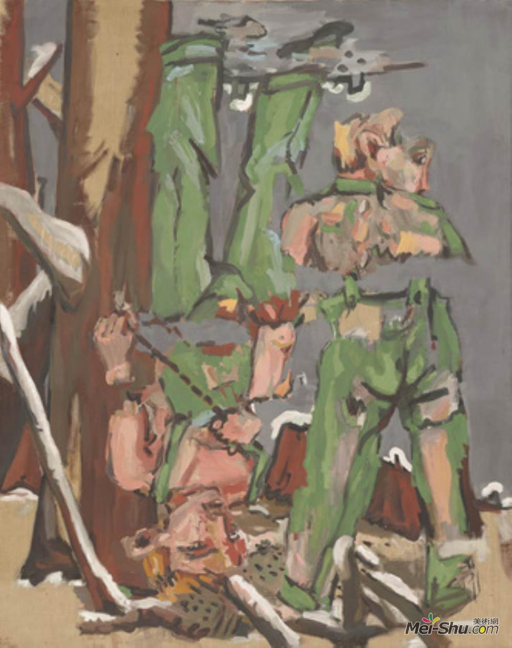 乔治·巴塞利兹(Georg Baselitz)高清作品《樵夫》