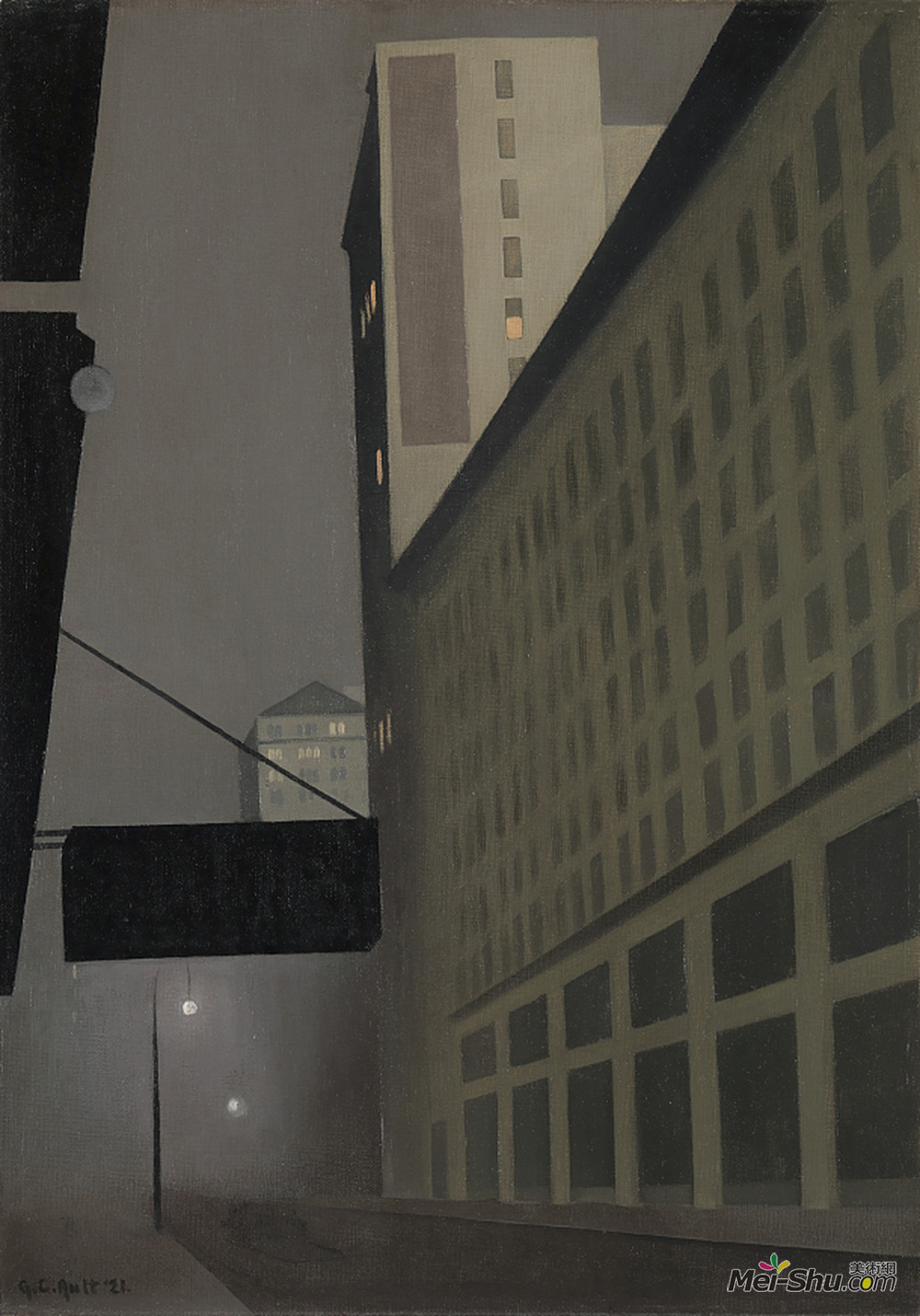 乔治·奥特(George Ault)高清作品《纽约之夜，第2号》