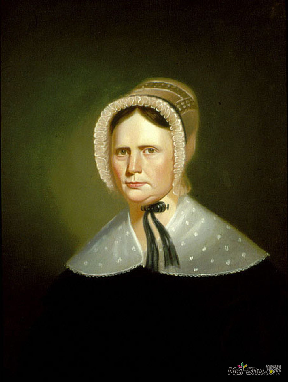 乔治·迦勒宾·宾汉姆(George Caleb Bingham)高清作品《Mrs. Henry Lewis (Elizabeth Morton Woodson)》