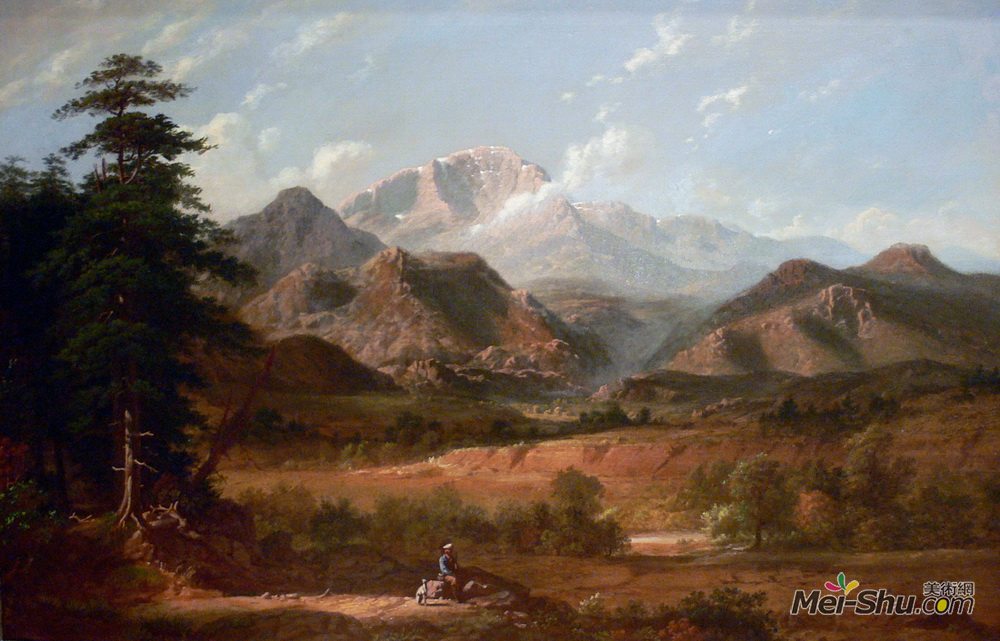 乔治·迦勒宾·宾汉姆(George Caleb Bingham)高清作品《派克峰观》