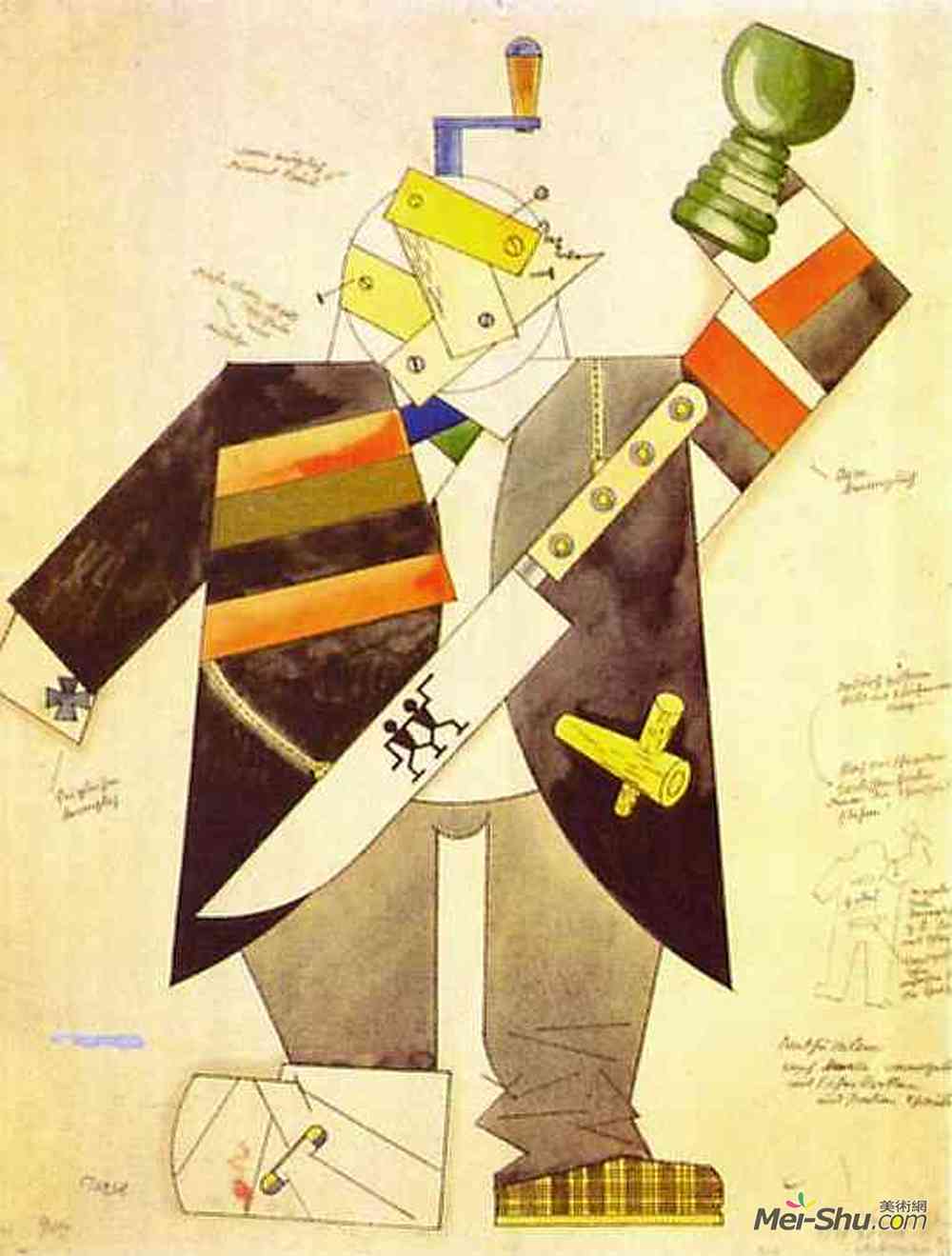 乔治·格罗兹(George Grosz)高清作品《玛士撒拉》