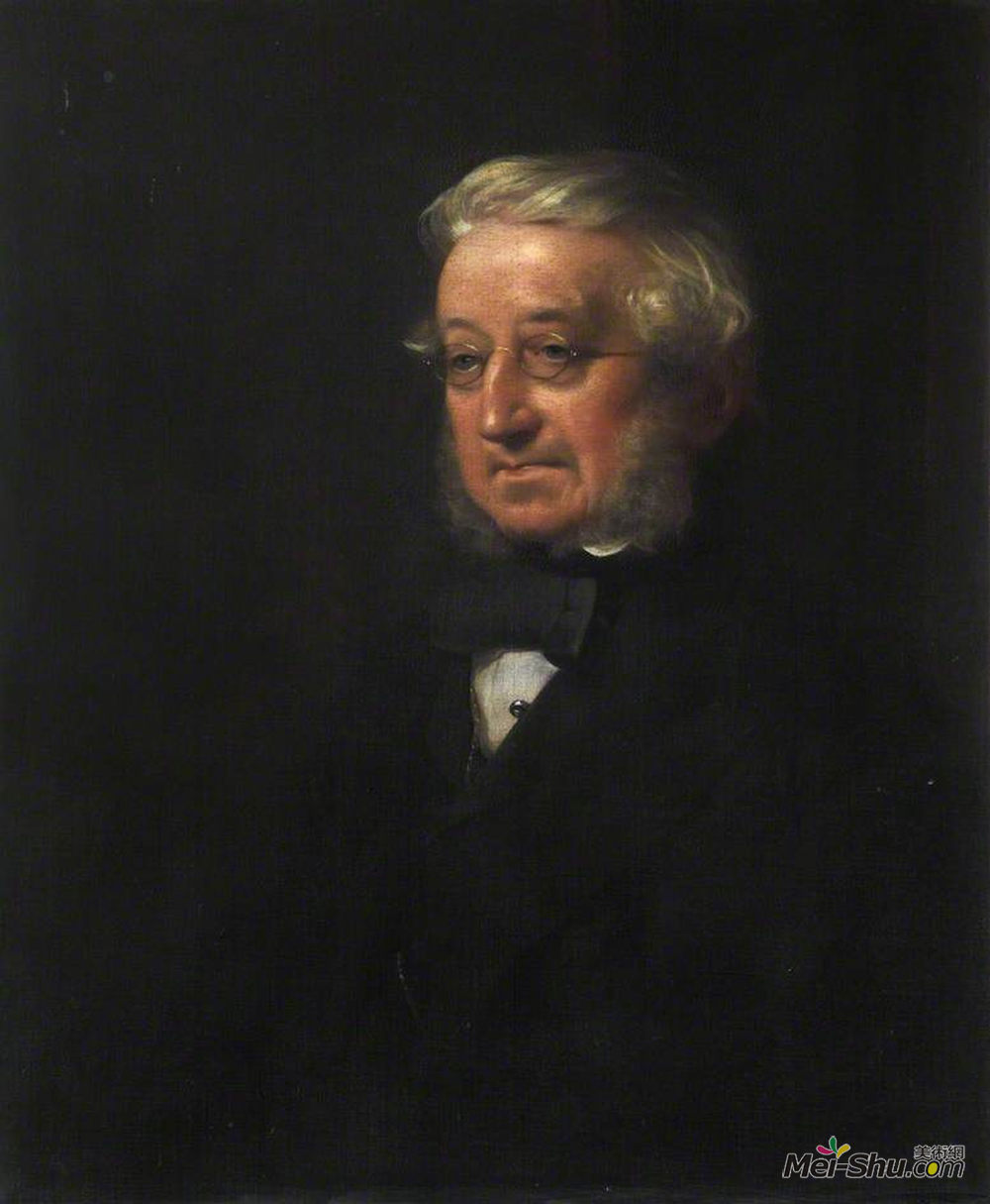 乔治·哈维(George Harvey)高清作品《John Elder, WS, Law Agent to the Royal Scottish Academy》