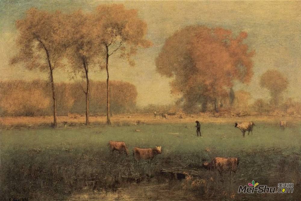 乔治·英尼斯(George Inness)高清作品《夏日景观》