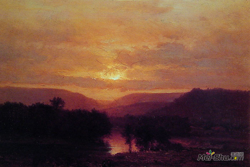 乔治·英尼斯(George Inness)高清作品《日落》