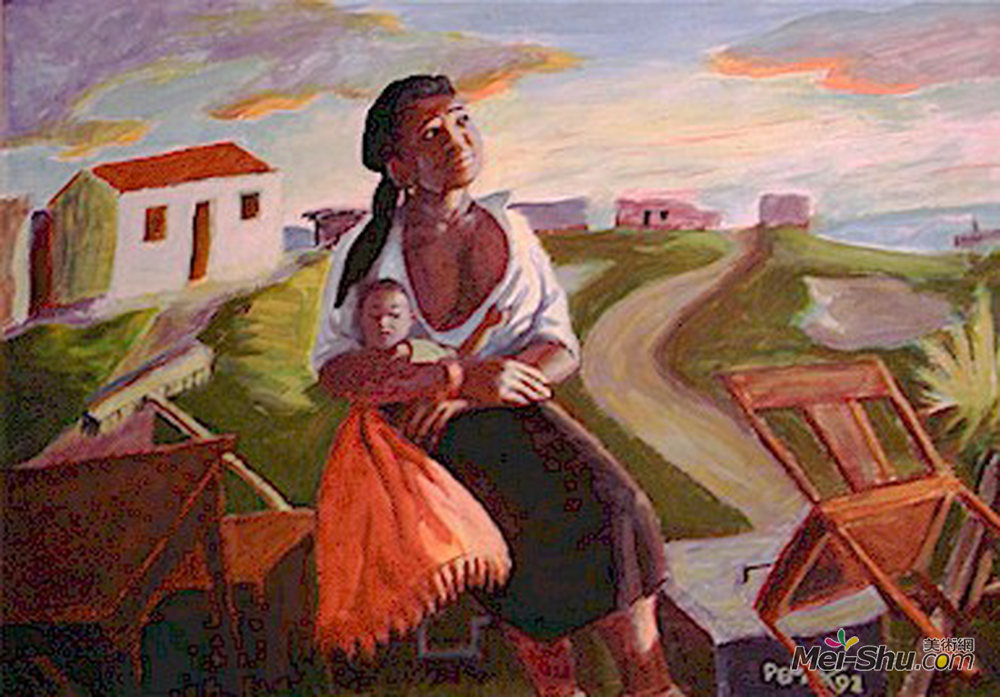 乔治·彭巴(George Pemba)高清作品《驱逐：母亲和孩子》