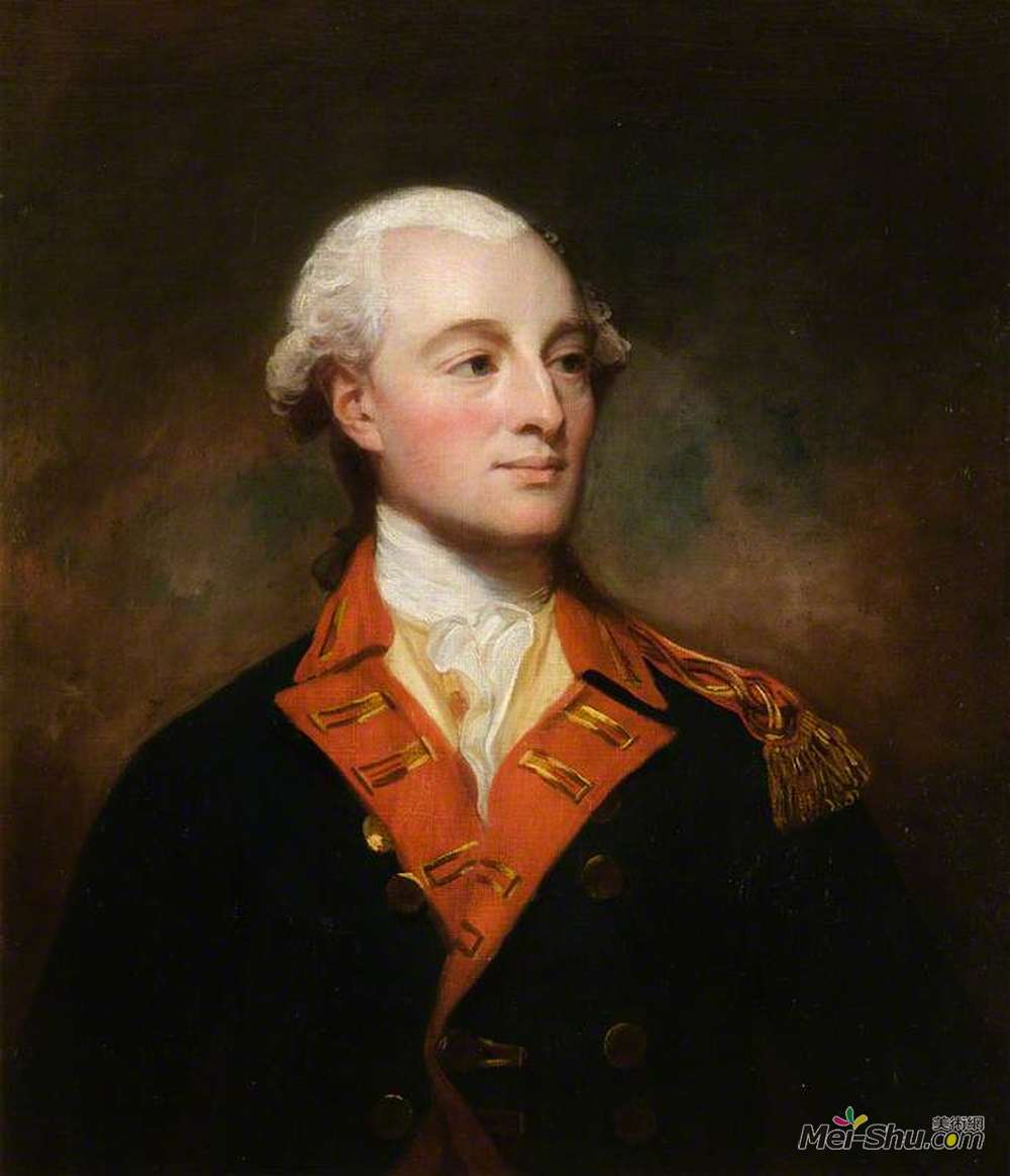 乔治·罗姆尼(George Romney)高清作品《《福布斯》杂志亚瑟队长卡洛登（1760–1803）》