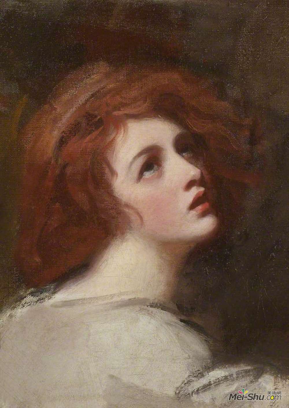 乔治·罗姆尼(George Romney)高清作品《艾玛哈特（1765–1815），米兰达》