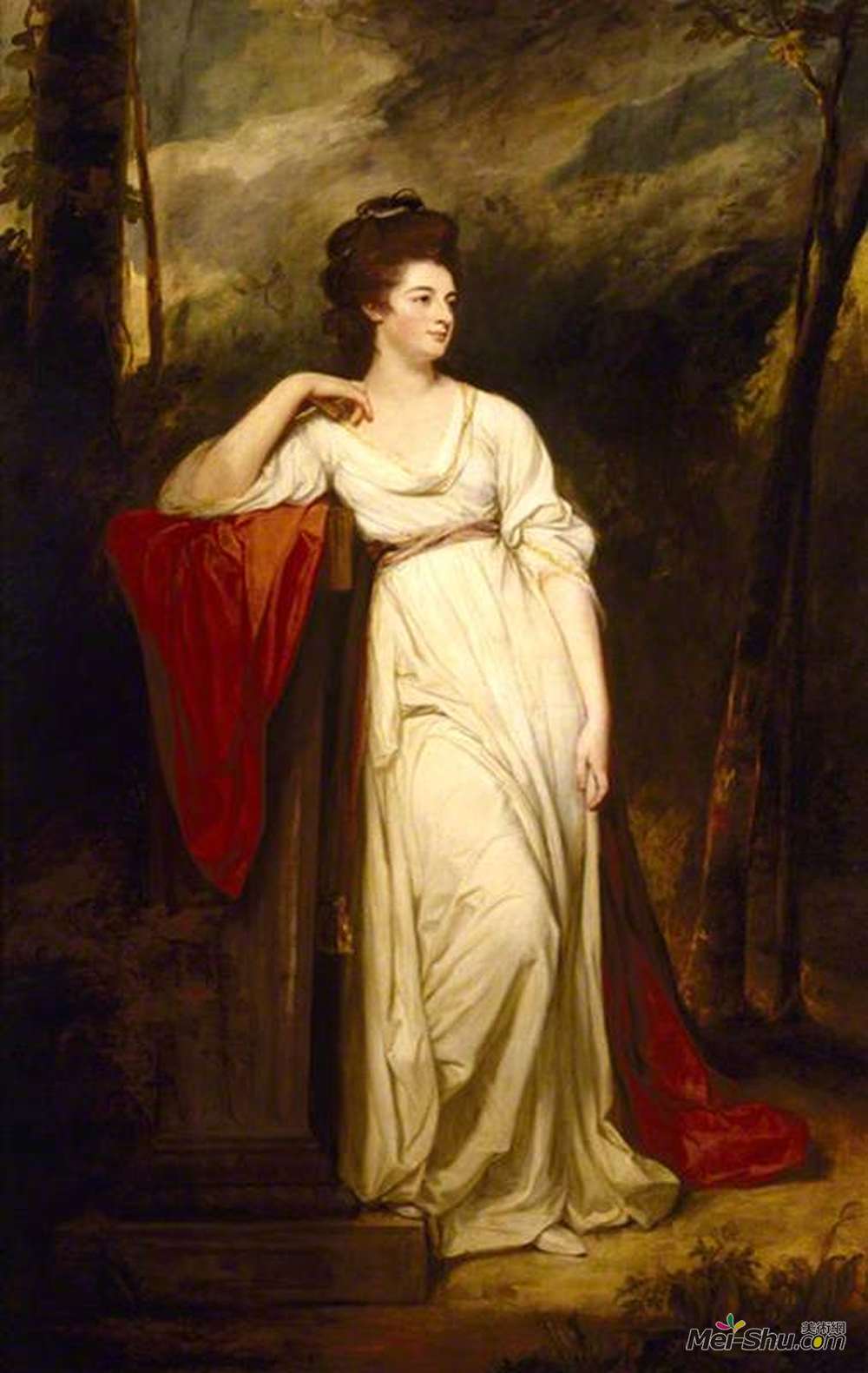 乔治·罗姆尼(George Romney)高清作品《Frances Woodley (1760–1823), Mrs Henry Bankes II》